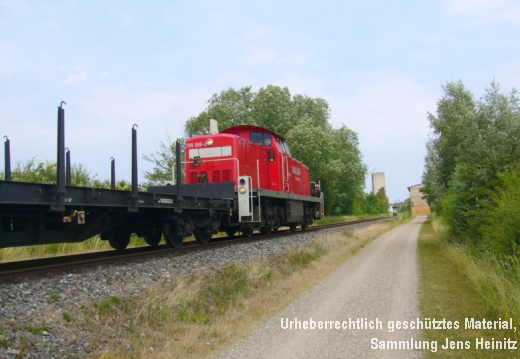 EBOE Strecke vor Oldesloe Güterzug mit BR295086-3 18-Jun-2008 Alberto Brosowsky