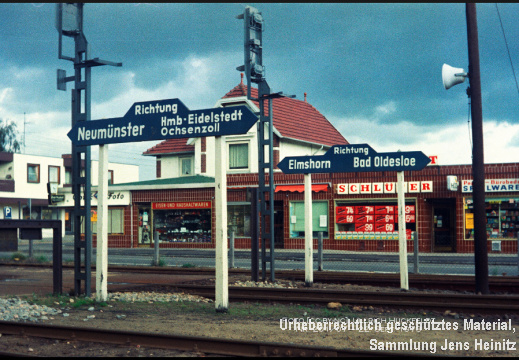 EBOE Bf Ulzburg Richtungsanzeiger 22-Sep-1973 U Huckfeldt